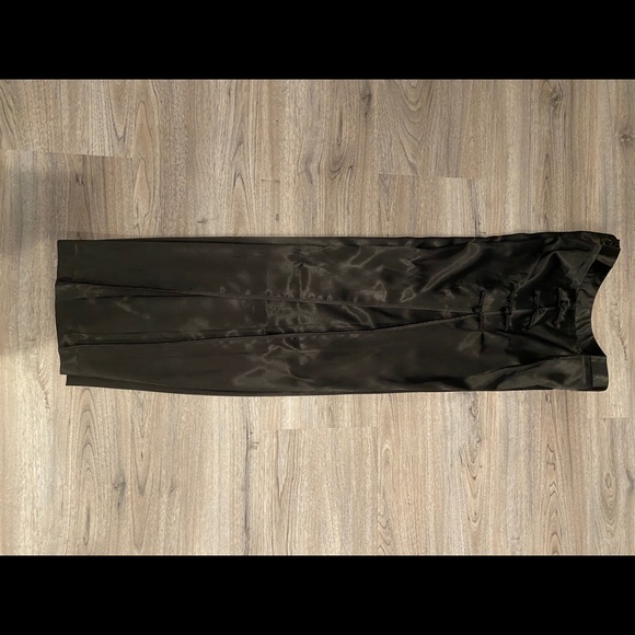 Silk black pants Japanese stile women - Picture 2 of 4